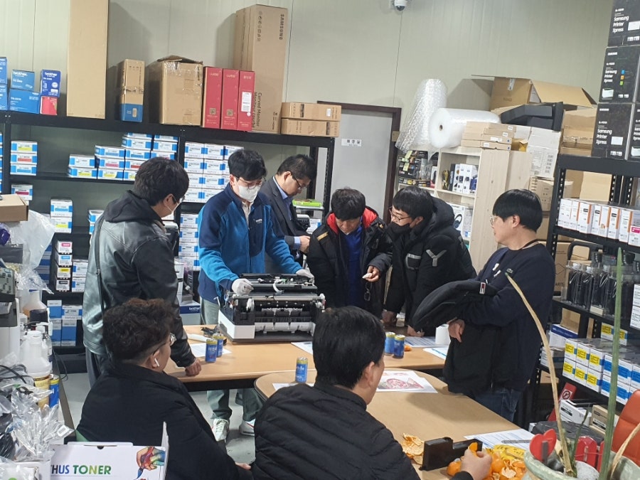브라더 임대제품 j2740dw 시연 및 교육 현장 사진 4