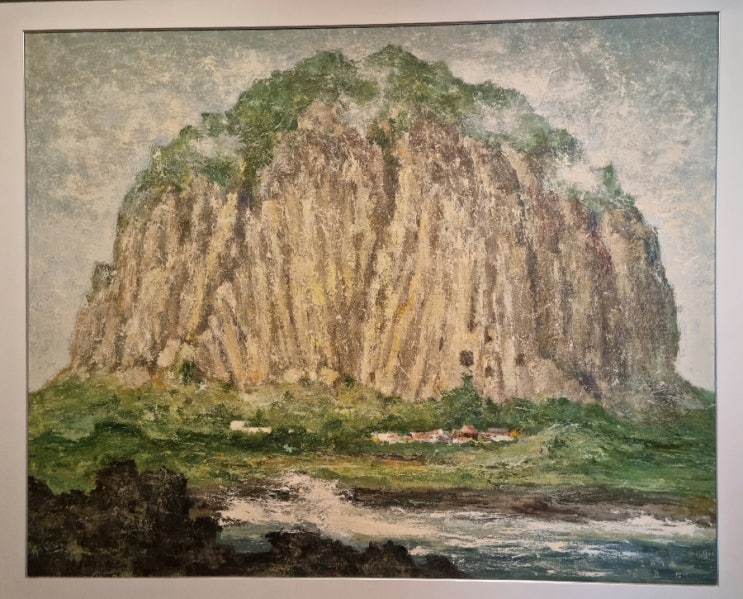  인사동 거리와 인사아트센터 전시 그림 강요배