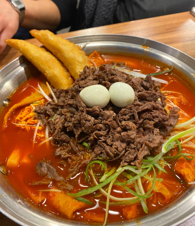  [맛집리뷰] 과천 즉석떡볶이 추천/ 청년다방- 차돌 떡볶이 세트메뉴