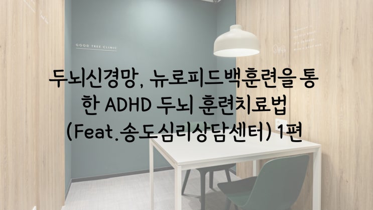 두뇌신경망, 뉴로피드백훈련을 통한 ADHD 두뇌 훈련치료법 (Feat.송도심리상담센터) 1편