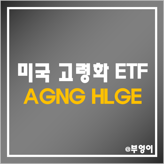 고령화 관련 미국 ETF - AGNG, HLGE (노인 및 치매 관련주) 고령화 관련 미국 ETF - AGNG, HLGE (노인 및 치매 관련주)