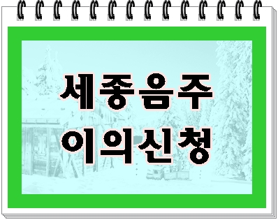  세종 음주운전 이의신청 행정사 도움받기