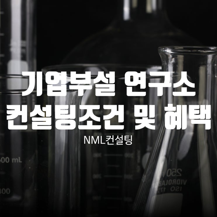  기업부설연구소컨설팅 조건 및 혜택