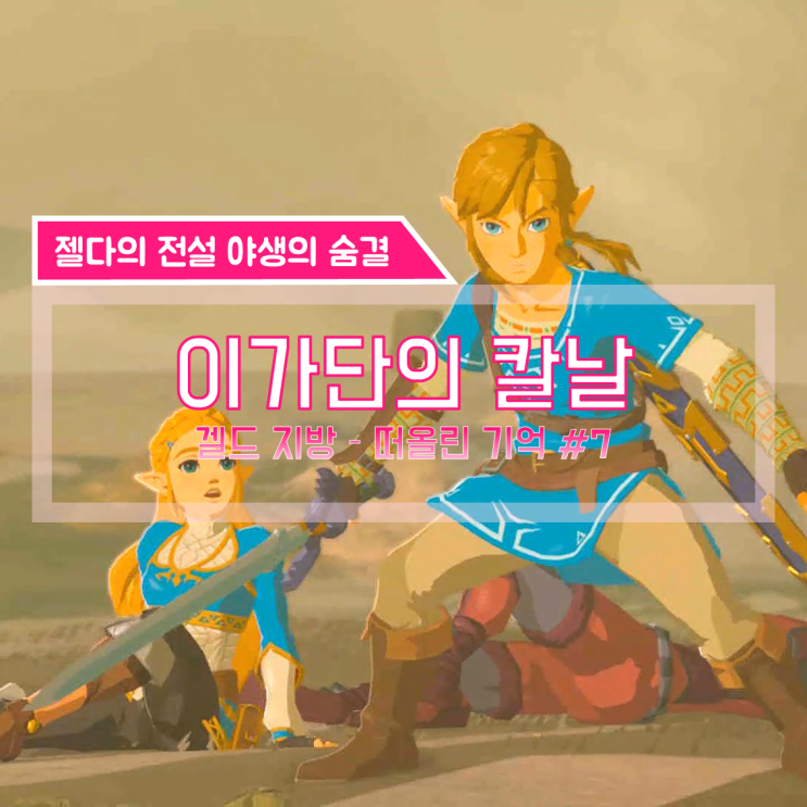  [젤다의전설 야생의숨결 공략] (131) 겔드 지방 - 카라카라 바자, 떠올린기억 #7, 이가단의 칼날