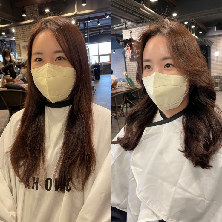  노원역 미용실, 준오헤어 노원사거리점 최우수 디자이너님께 긴머리 웨이브펌 했어요!