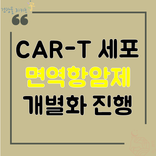  면역항암제 종류중 CAR-T 세포 치료제 개별화 진행