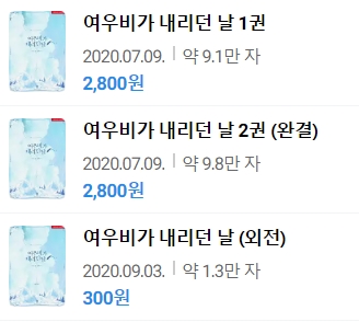 판매중지) 키도-여우비가 내리던 날 (2/20) 판매중지) 키도-여우비가 내리던 날 (2/20)