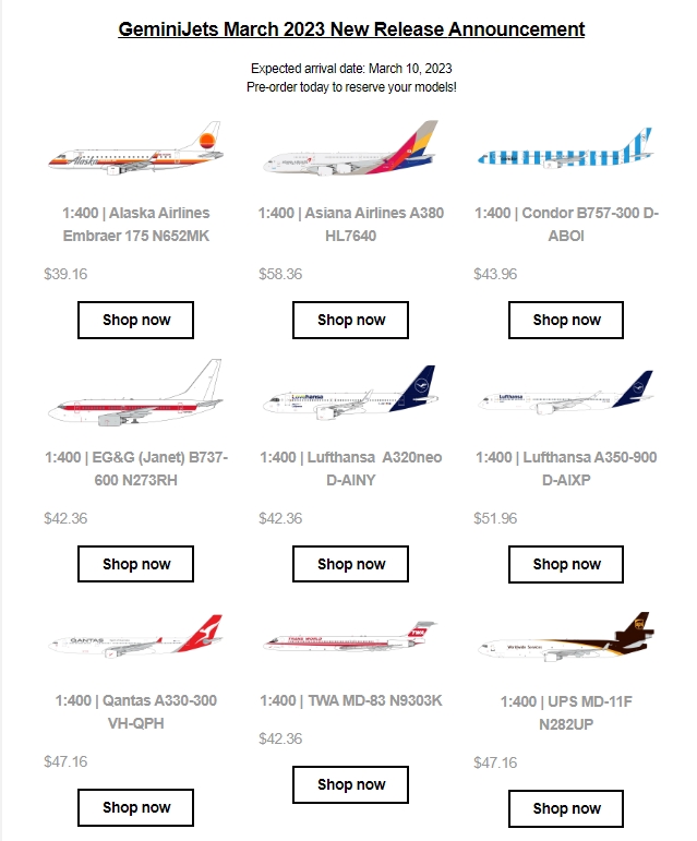  1:200 1:400 gemini jets 프리오더 , 1:400 아시아나 A380 HL7640 프리오더