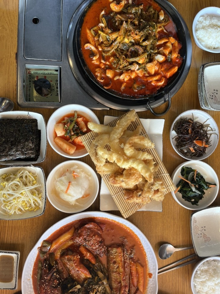 [인천 맛집] 다복해물복칼국수 명태조림 복지리 갑오징어튀김