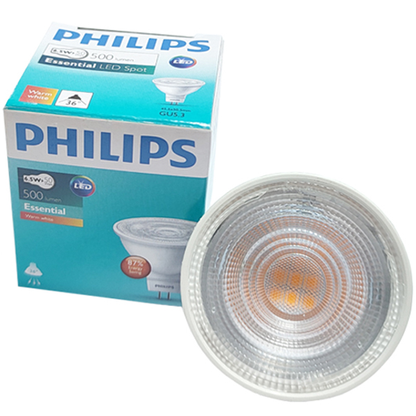 필립스 MR16 에센셜 LED 램프 36D 6.5W PHILIPS