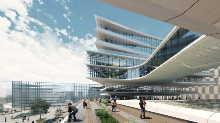 자하 하디드 아키텍츠의 리투아니아 빌뉴스 비즈니스 스타디움 센트럴 디자인