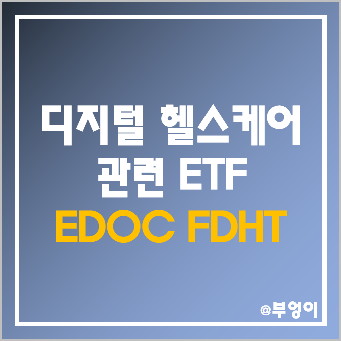 미국 비대면 의료 관련 주식 ETF EDOC, FDHT - 언택트, 디지털 헬스케어, 치료제, 의료기기, 원격진료 관련주 미국 비대면 의료 관련 주식 ETF EDOC, FDHT - 언택트, 디지털 헬스케어, 치료제, 의료기기, 원격진료 관련주