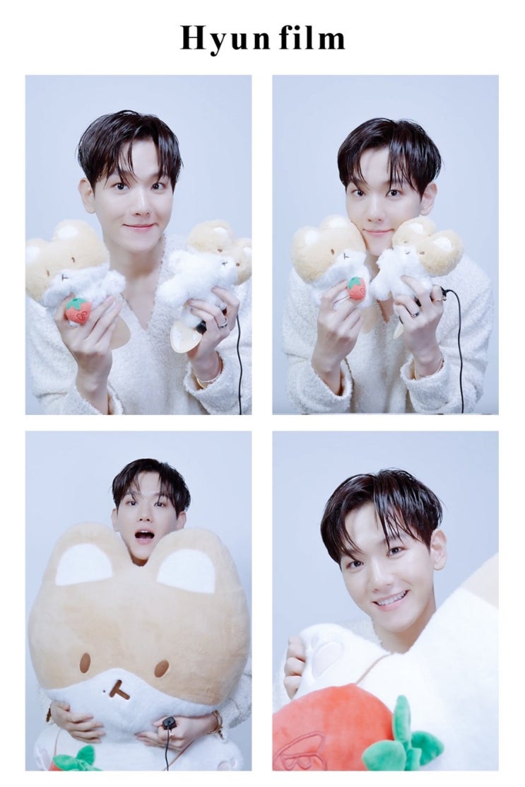  백현 네컷 사진 모음 (출처: @ b56key)/엑소 카이 솔로 3월 13일 Rover 컴백