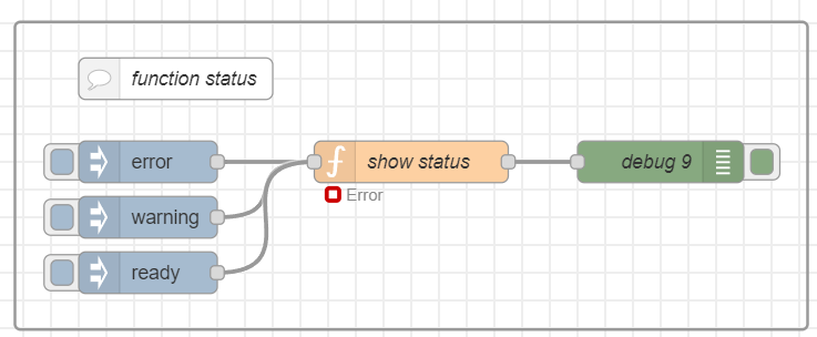 [Node-RED] node.status 함수를 사용한 상태표시