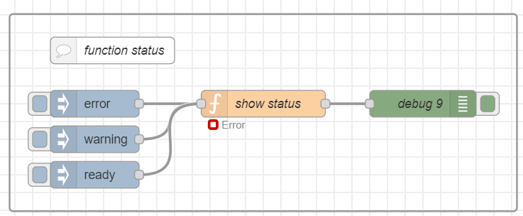  [Node-RED] node.status 함수를 사용한 상태표시