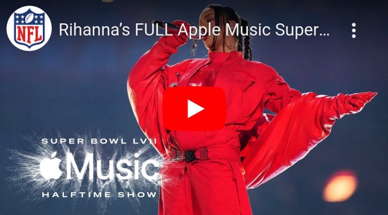 2023 슈퍼볼 리한나 영상Rihanna Super bowl