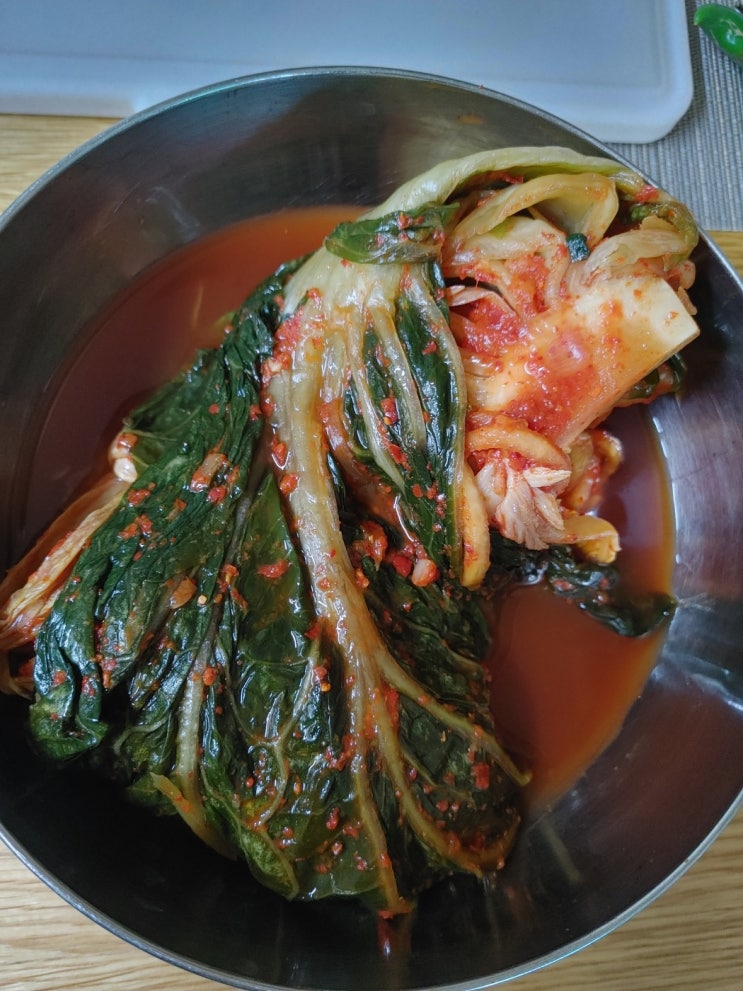  맛있게 익은 김장김치로 초간단 청국장 맛있게 끓여 간단히 한 끼 때우기~