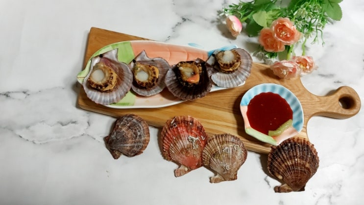  완도수산 씨맨수산 비단가리비 쫄깃하고 달큼해요