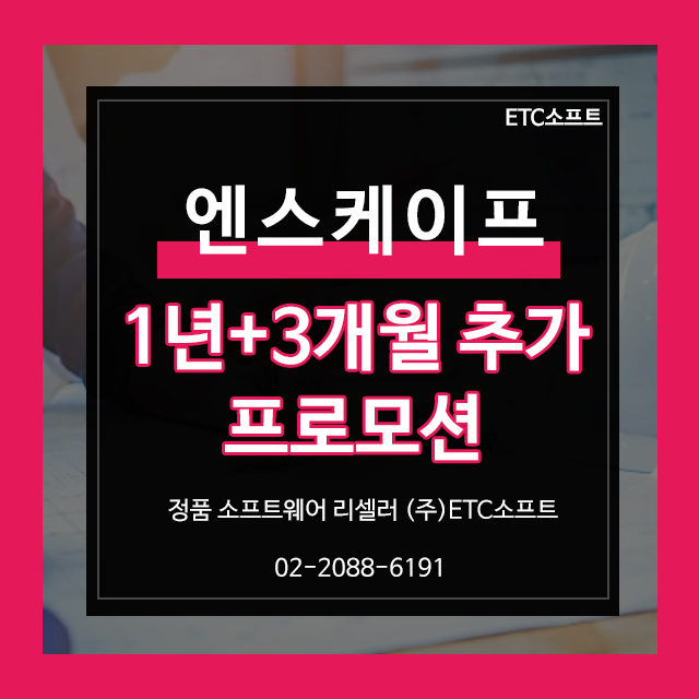  엔스케이프 Enscape 1년+3개월 추가 프로모션