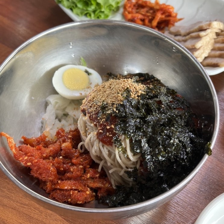  청주 미평동 명태식해 막국수 보쌈 맛집 공이막국수