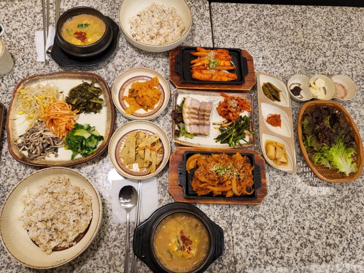 롯데백화점노원점 맛집, 제육볶음도 맛있는 정순화황토방청국장