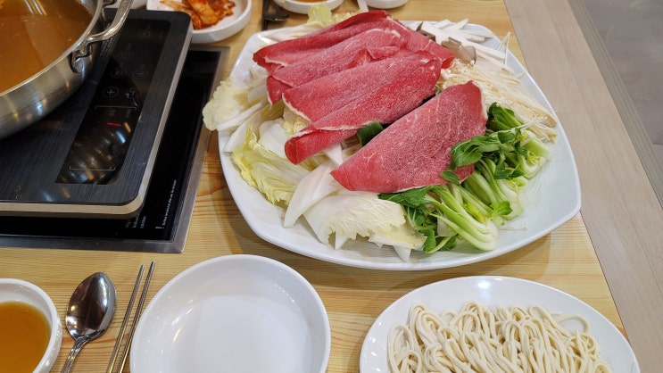  시흥맛집 :: 대야동 점심 만두전골 '콩깍지'
