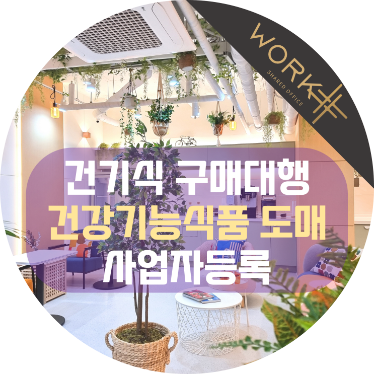  건기식 구매대행, 건강기능식품 도매 사업자 등록