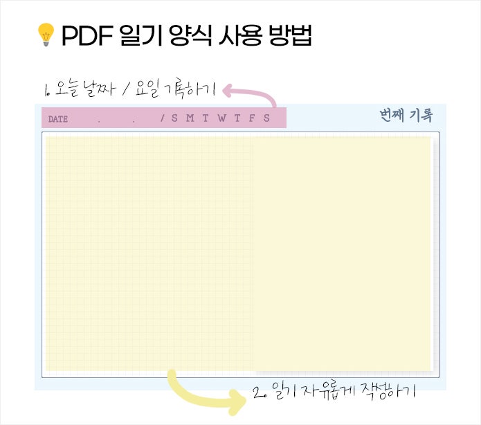 기록의 즐거움, PDF 일기 양식으로 시작하세요. (+PDF 무료 양식 공유) : 네이버 블로그