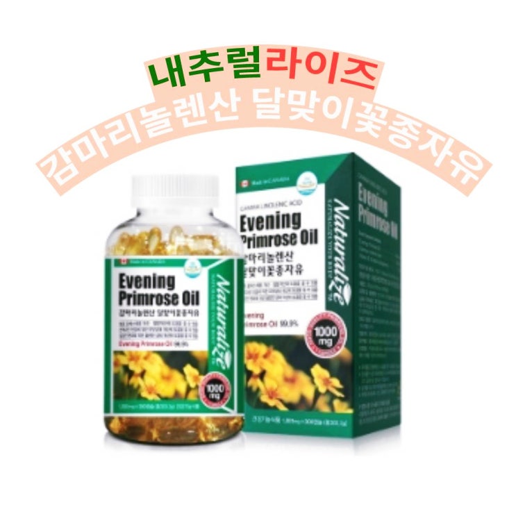  (갱년기 증상완화에 도움을 주는) 내추럴 라이즈 감마리놀렌산 달맞이꽃 종자유