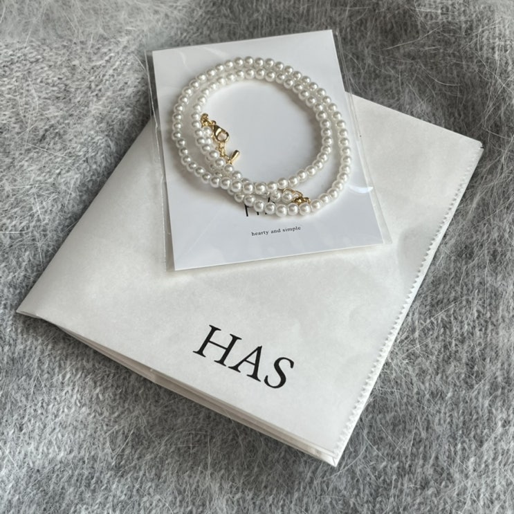 [하스 HAS] LV023 Simple pearl necklace | #무신사주얼리 #진주목걸이 #주얼리브랜드