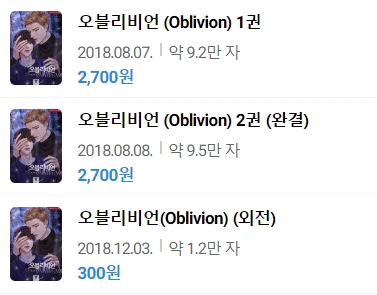 판매중지) 녹치-오블리비언(Oblivion) (2/20)