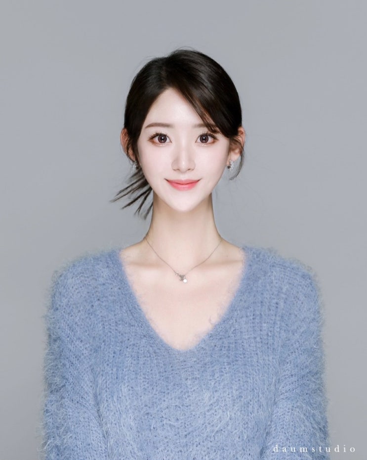  홍대증명사진 다음사진관 1:1 보정, 당일수령 성공적