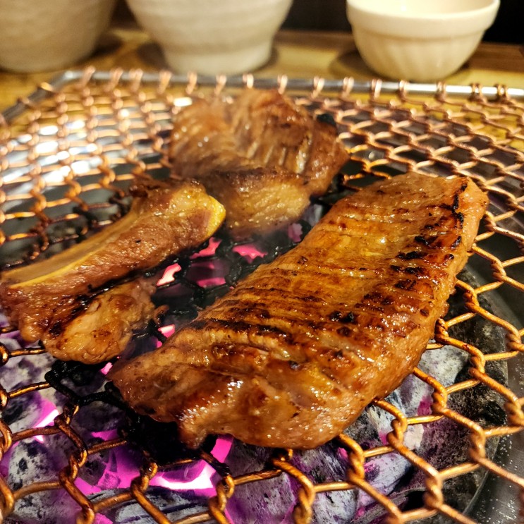 부천 원종동 맛집 돼지갈비 오랜만! 고기집 한우한돈숯불구이 점심특선