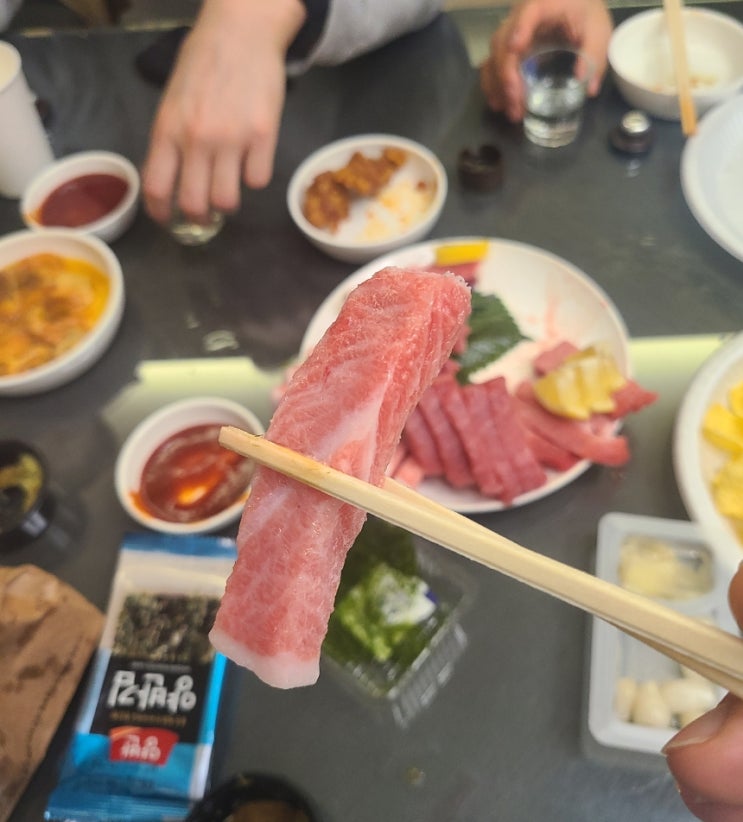  참다랑어 참치회 집에서 직접 해먹기
