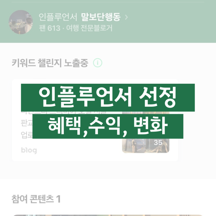  네이버 여행인플루언서 선정 한달 후기 - 인플수익, 체험단, 혜택 총정리 /맞팬해요!