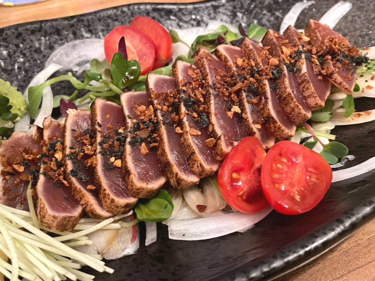  [용산 맛집] 달술집 | 용산 용문시장 이자카야 / 용산역, 효창공원역 맛집 / 모구로 타다끼, 매운 가라야끼, 야끼소바 / 이자카야 추천, 사케 / 육회, 타코와사비, 바지락술찜