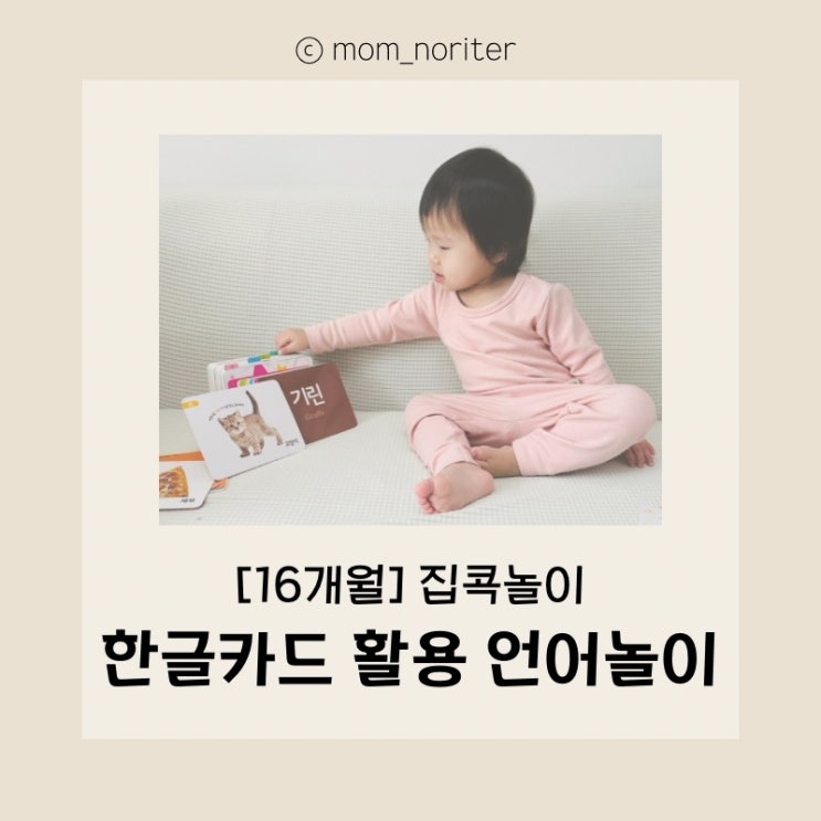  [16개월] 노리의 일상 노리터 : 16개월 언어발달 & 언어놀이, 돌무렵 언어발달 성장과정, 만1세 언어발달