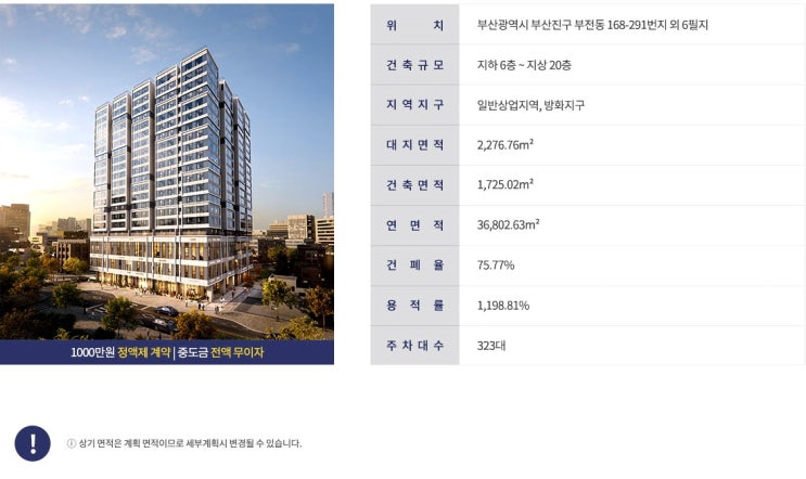  더스테일서면해링턴타워 분양소식