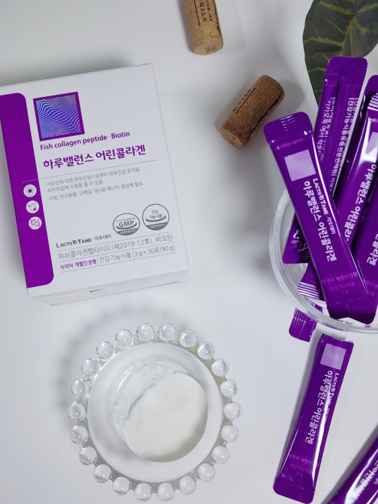  비오틴콜라겐 "락토테미" 하루밸런스 어린콜라겐 식약처인증콜라겐