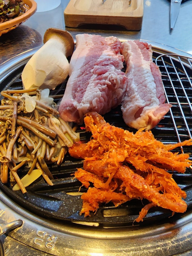  원주 맛집 육즙가득 삼겹살 단계동 '고깃집'