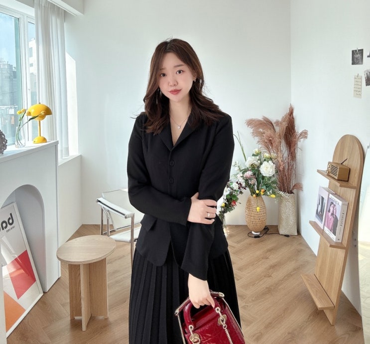  여자 결혼식 하객룩 패션 인생옷장 쇼핑몰 블랙 원피스 코디