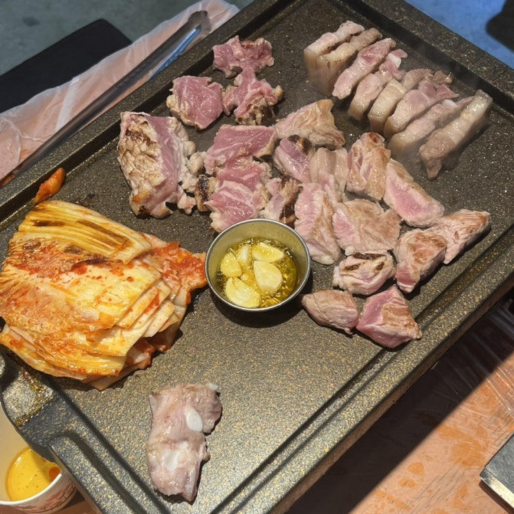  오겹살을 직접 구워주셔서 맛있는 잠실새내맛집 | 하남돼지집 신천1호점