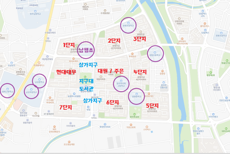  청주 분평동 소개, 분평동 위치 아파트 소개, 평지에 위치한 청주 실거주하기 좋은 곳 추천