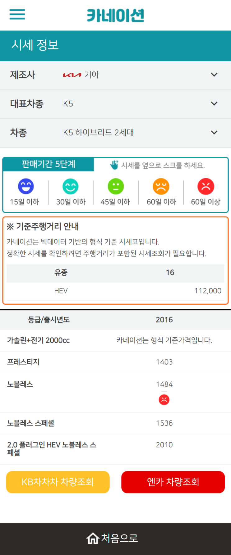 하우머치카 2023년 2월 K5 하이브리드 2세대 중고차시세.가격표 하우머치카 2023년 2월 K5 하이브리드 2세대 중고차시세.가격표