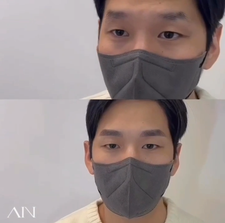  건대눈썹문신 건대남자눈썹문신 아인뷰티랩건대점 엄청난 비포에프터