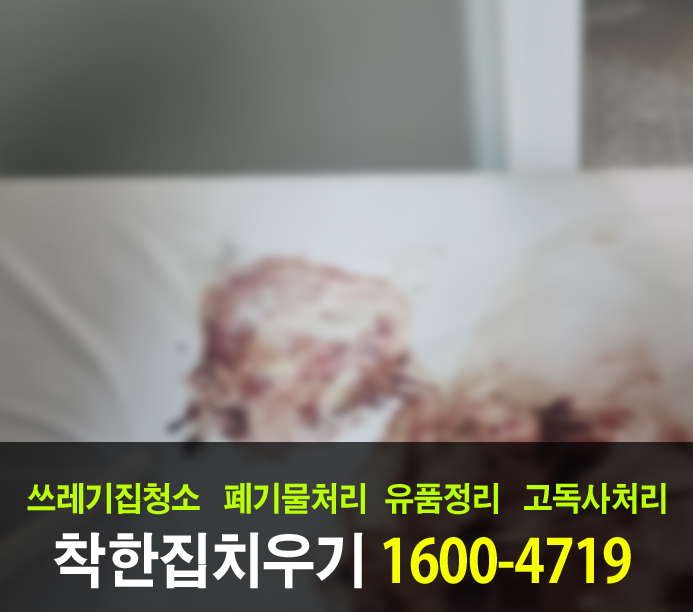  수원시 특수청소업체를 필요한 가정집에 고독사 청소 후기