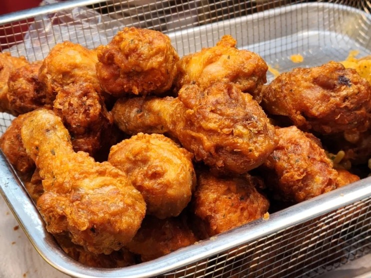 구리 돌다리 맛집 [구리시장 착한 통닭] 치킨 3마리 16500원