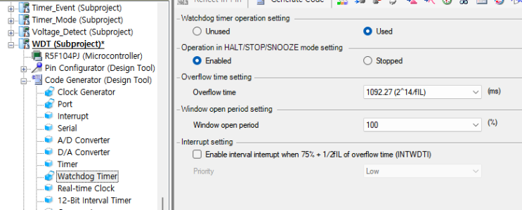  Watchdog Timer Code