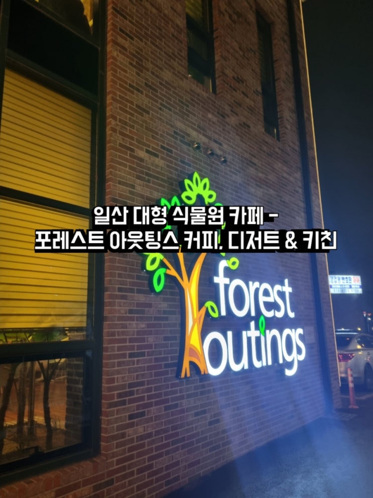  일산 핫플 포레스트 아웃팅스 본점 - 넓은 대형 숲 감성의 디저트, 이탈리안 키친 & 베이커리 카페 후기 - 데이트, 가족모임 추천