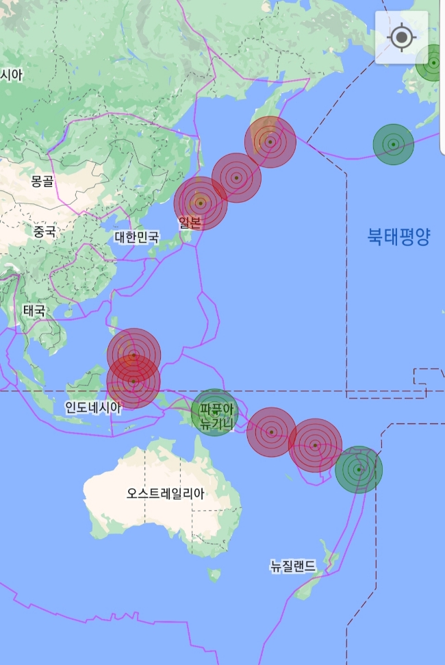  세계지진발생현황 2023년 2월 20일